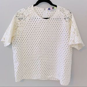 MSGM Lace Embroidered Top
